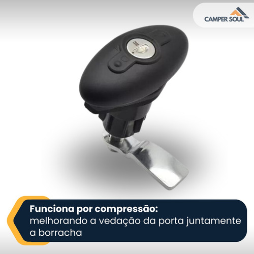 Fechadura Tulha Bagageiro Gaveta Compressão Lote 4 Unidades