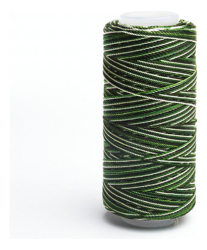 Caja 6 Pzs Hilo Crochet Nylon Sedificado Selanusa Color Verde/blanco