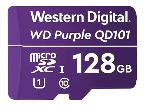 Imagen 1 de 4 de Tarjeta De Memoria Western Digital Purple 128gb Micro Sd