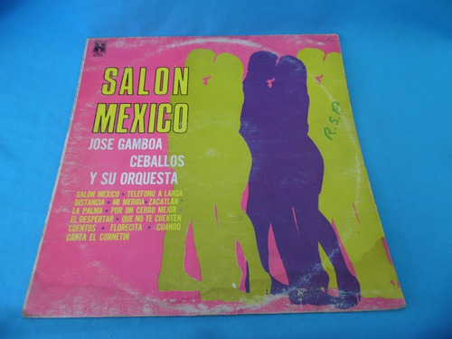 Jose Gamboa Ceballos Y Su Orquesta Acetato Vinil Salon Mexic