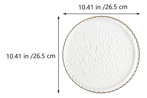 Plato Redonda 26.5 Cm Postre 1 Pcs Vidrio