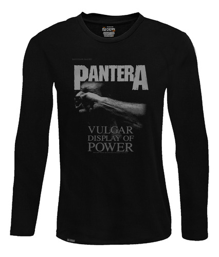 Camiseta Manga Larga Pantera Banda Rock Metal Poster Lbo