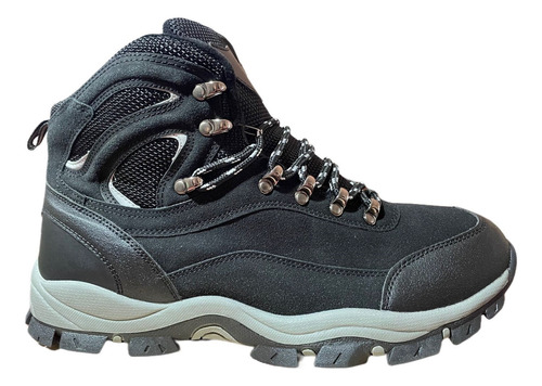 Zapatilla Botin Outdoor Trekking Hombre Caña Alta Forrofelpa