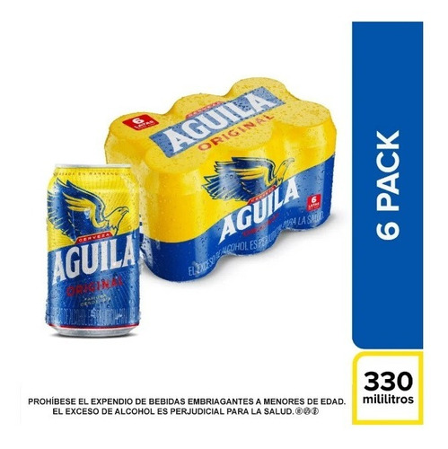 Cerveza Aguila Original 6x330ml - mL