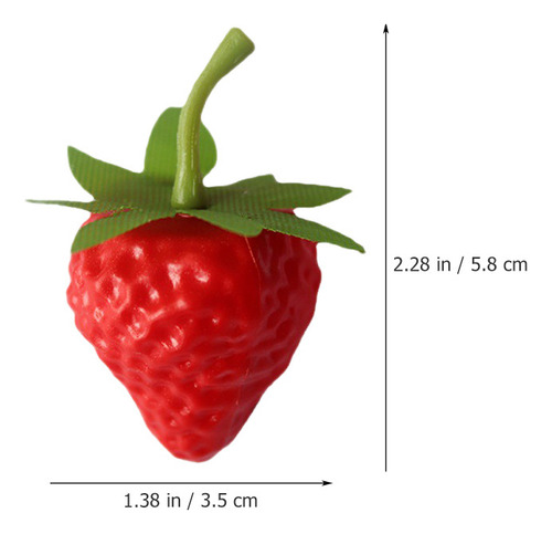 Nuevo Fresas Realistas Simuladas Con Fresa, 40 Unidades