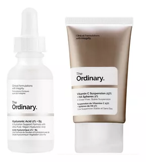 Crema Vitamina C + Serum Acido Hualuronico The Ordinary