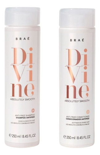 Kit Braé Divine Shampoo + Condicionador Antifrizz 250ml