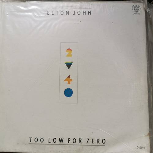 Disco Lp:elton John- Too Low For Zero
