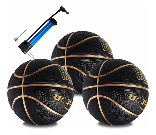 29.5''/27.5'' Basketball 3 Pack Set Outdoor Indoor Rubber Ba