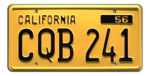 Christine | Cqb 241 | Metal Stamped License Plate