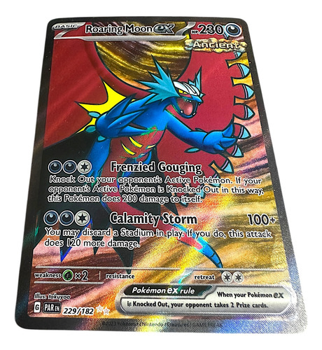 Roaring Moon Ex 229/182 - Paradox Rift - Pokemon Tcg