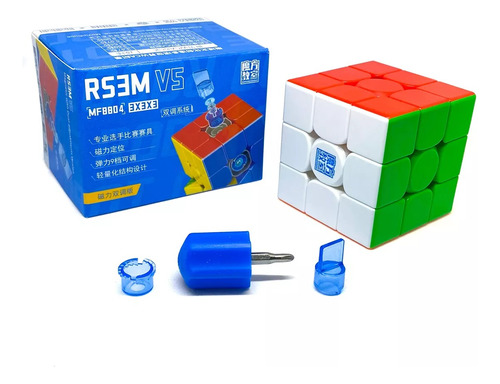 Cubo Mágico 3x3x3 Moyu Rs3m V5 Magnético Ajuste Duplo 