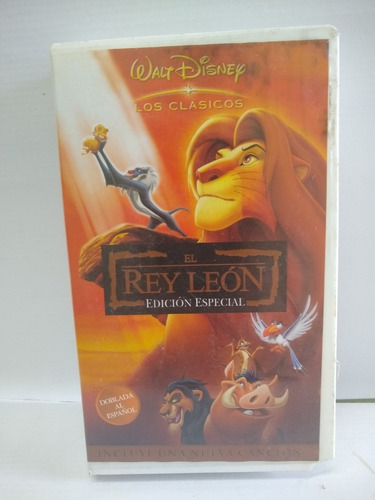 Película El Rey León Edición Especial Walt Disney En V.h.s