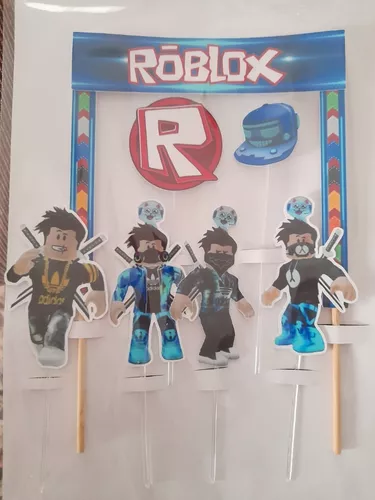 Kit Festa Roblox Só um bolinho Infantil 5 Quadrinhos Parede 10 Totens Mdf  em Promoção na Americanas