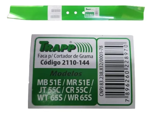 Faca Para Máquina De Cortar Grama 51cm Jt/wt/mb Trapp | MercadoLivre