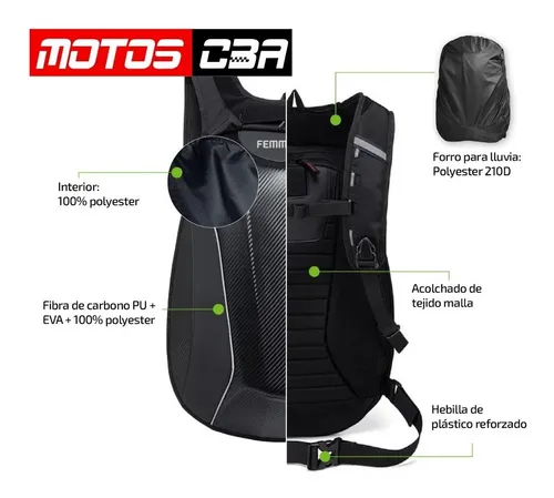 Mochila rigida para moto hotsell