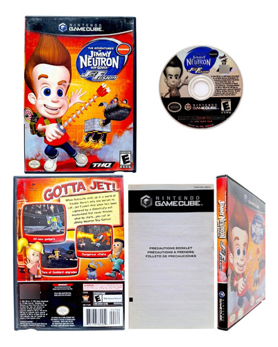 Jimmy Neutron Boy Genius Jet Fusion Nintendo Game Cube  (Reacondicionado)