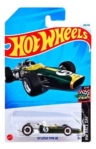 Hotwheels '67 Lotus Type 49 #188 2024 F1 Mattel Hot Wheels