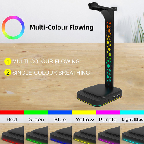 Soporte Para Auriculares Rgb Gaming Con Auriculares Auricula