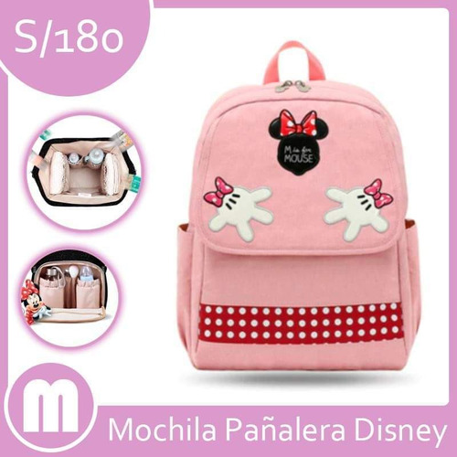 Bolso Mochila Pañalera Disney Bebe Niño Niña Xx