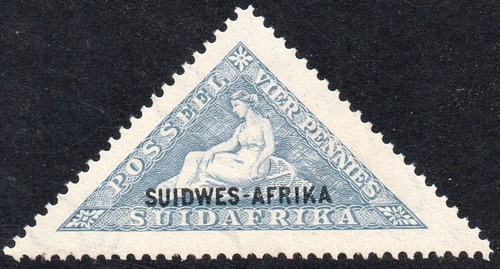 Sudáfrica Oeste (swa) Sello Mint Triangular Resellado 1926 