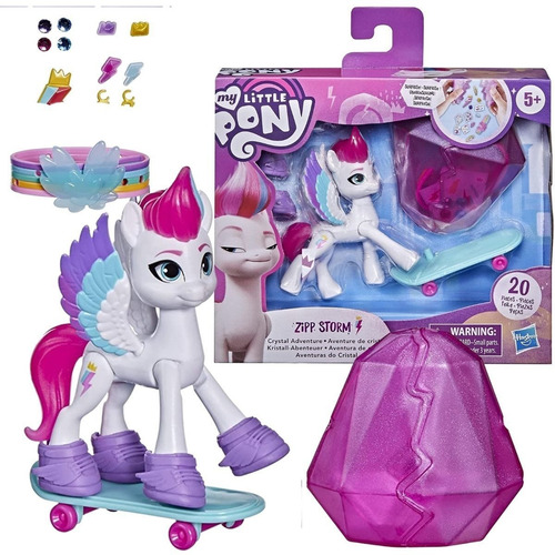 Imagem 1 de 6 de Boneca My Little Pony - Zipp Storm Aventuras Cristal Hasbro