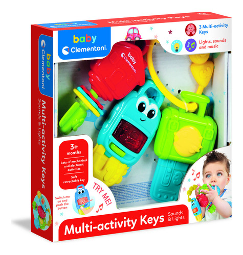 Llaves Multi Actividades Bebe Luz Y Sonido Baby Clementoni