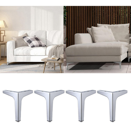 C-f 4 X Hierro Metal Muebles Pierna/pies Metal Sofá 10cm