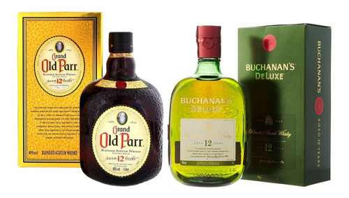 Whisky Grand Old Parr 12 Años + Buchanan's Deluxe 12 Años 