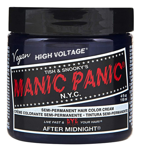 Manic Panic After Midnight Color De Tinte De Cabello Azul