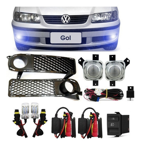 Kit Farol Milha Gol G3 Parati Saveiro Com Xenon Fase 1