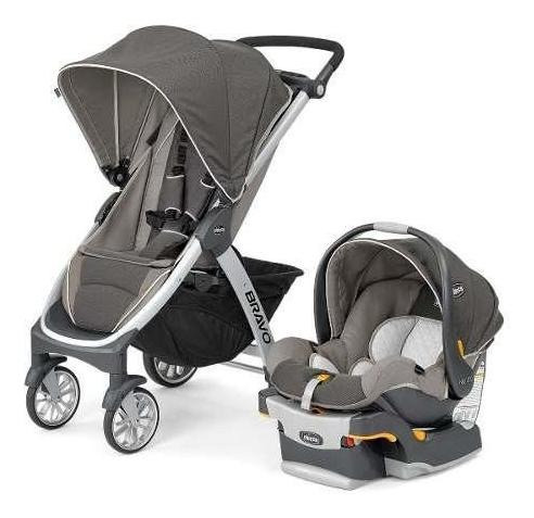 Chicco Carriola Bravo Travel System Papyrus, Color Gris