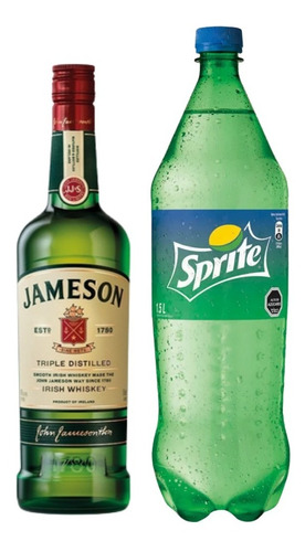 Whisky Jameson + Sprite 1500cc. Quirino Bebidas