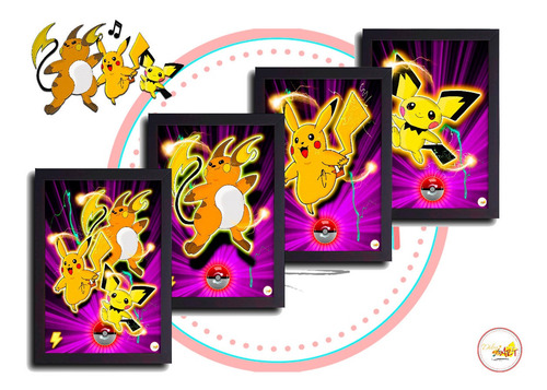 Imagen 1 de 10 de Cuadros Decorativos Pokemon - Dibujart