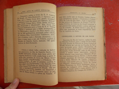 Geografia História Do Brasil 1948 = Gonçalves & Solon Borges