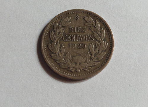 Moneda De Diez Centavos Año 1920