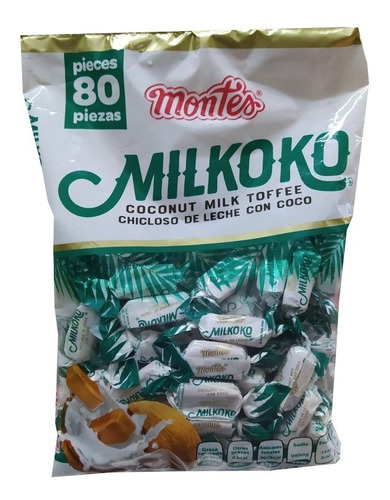 Chicloso De Leche Con Coco Montes Milkoko Bolsa