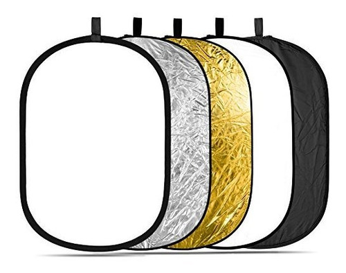 Neewer 5-in-1 Oval 80x120cm / 31  X47  Reflector De Luz Pleg