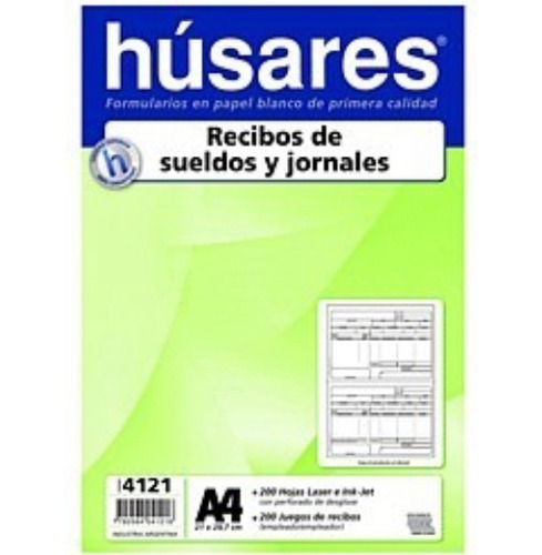 Recibo Haberes Sueldos Y Jornales - Husares 4121 - San Telmo