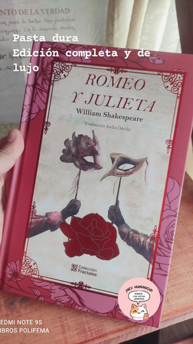 Romeo Y Julieta William Shakespeare Pasta Dura Edición Lujo