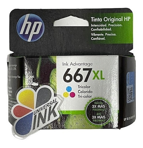 Cartucho Hp 667xl Color Original