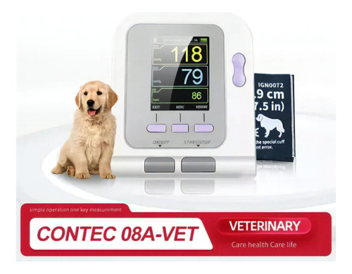 Aparelho medidor de pressão arterial digital  Contec CONTEC08A VET Branco