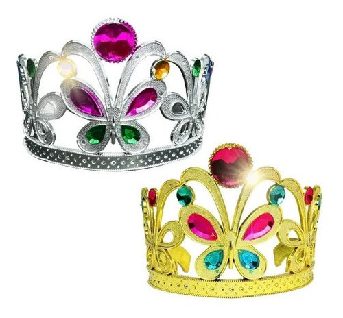 12 Pzs Diadema Corona Princesa  Fiestas Batucadas  