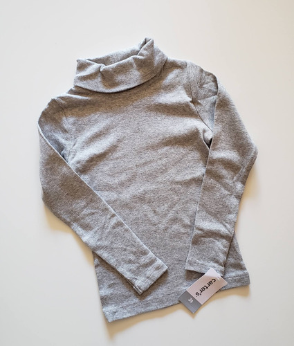 Polera Para Niños Gris De Algodón Carters 