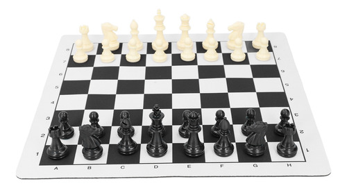 Juego De Ajedrez, Portátil, Plegable, Tela De Goma, Plástico
