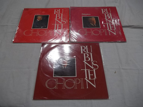 Lp Vinil - Rubinstein Chopin - 3 Discos
