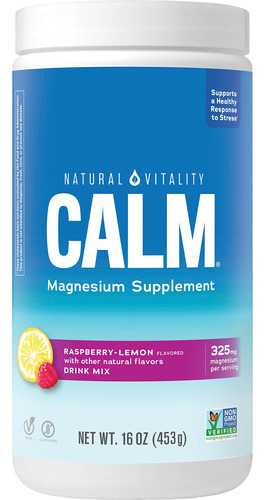 Natural Vitality Natural Calm Magnesio Anti Estrés, Orgán.