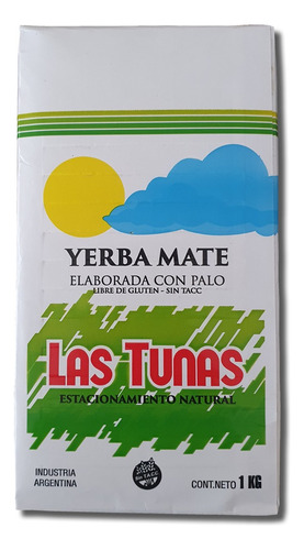 Yerba Mate Las Tunas Agroecologica 1kg X10