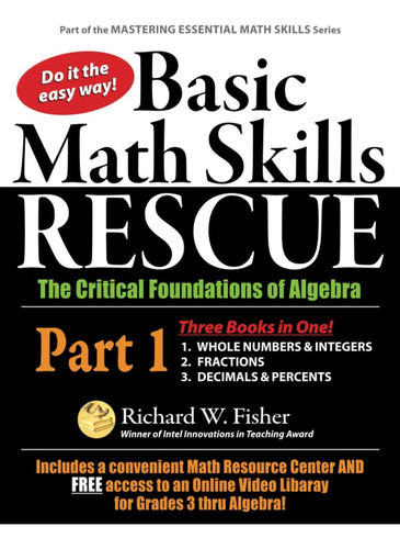 Libro: Basic Math Skills Rescue, Part 1: The Critical Founda