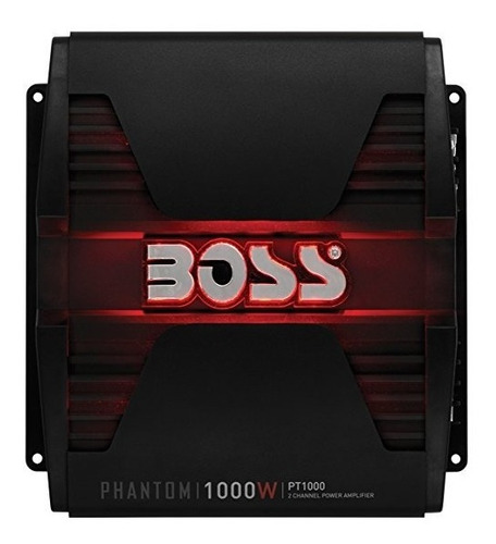 Boss Audio Pt1000 Phantom 1000 Vatios, 2 Canales, 2/4 Ohm Es